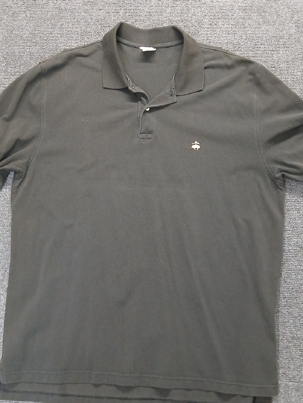 Brooks Brothers 1818 Black Polo with Embroidered Logo Mens Sz XXL